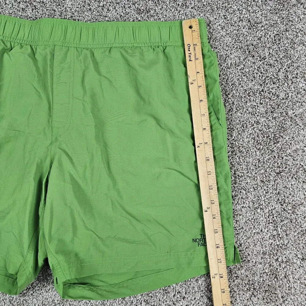North Face Swim Trunks Mens 2XL Green Board Shorts Mesh Lined Flash Dry Beach